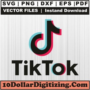 Tiktok-Svg-Download,-Tik-Tok-Png-Vector,-Social-Media-Svg-Cut-File-For-Cricut-Silhouette-Printable-Files