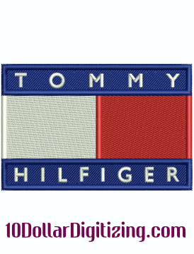 Tommy Hilfiger Logo Embroidery Design | Tommy Hilfiger Embroidery Patterns