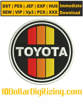 Toyota-Logo-Embroidery-Design