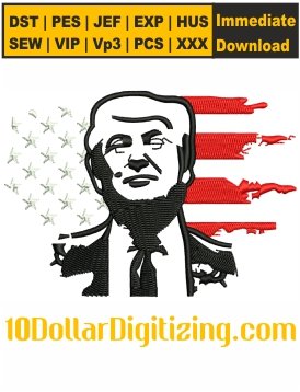 Trump-Embroidery-Design,-Trump-Face-with-Flag-Embroidery-File,-Trump-USA-Flag-Embroidery-Pattern,-Donald-Trump-Embroidery-Files-Instant-Download
