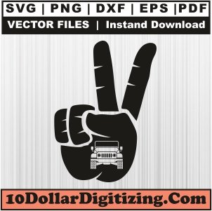 Two-Finger-Jeep-Wave-Svg,-Jeep-Png-Vector,-Jeep-Victory-Sign-Svg-Cut-File-For-Cricut-Silhouette-Printable-Files