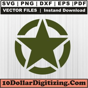 US-Army-Star-Svg,-Army-Star-Png-Vector,-USA-Air-Force-Svg-Cut-File-For-Cricut-Silhouette-Printable-Files