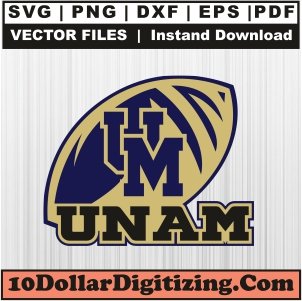 UNAM-Football-Svg,-NCAA-Team-Png-Vector,-Sports-Svg-Cut-File-For-Cricut-Silhouette-Printable-Files