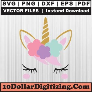 Unicorn-Face-Svg,-Unicorn-Horse-Png-Vector,-Unicorn-Svg-Cut-File-For-Cricut-Silhouette-Printable-Files
