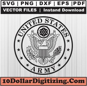 United-States-Army-Crest-Svg,-Military-Png-Vector,-US-Army-Logo-Svg-Cut-File-For-Cricut-Silhouette-Printable-Files