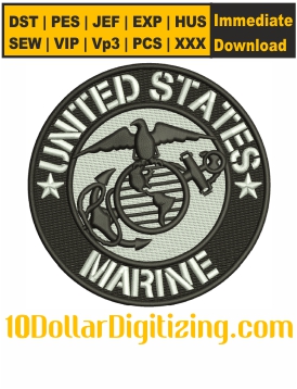 United-States-Marine-Corps-Embroidery-Design