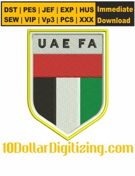 United-Arab-Emirates-Football-Team-Logo-Embroidery-Design,-Soccer-Team-Embroidery-File,-Football-Team-Embroidery-Pattern,-UAE-National-Football-Logo-Embroidery-Files-Instant-Download