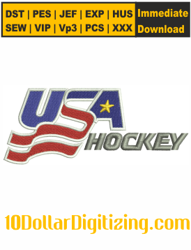 USA-Hockey-Logo-Embroidery-Design,-USA-Ice-Hockey-Machine-Embroidery-Design,-Hockey-DST-File