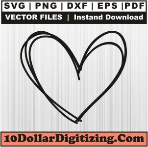 Doodle-Heart-Svg,-Valentine-Heart-Png-Vector,-Valentines-Day-Svg-Cut-File-For-Cricut-Silhouette-Printable-Files