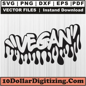 Vegan-Dripping-Graffiti-Svg,-Afro-Woman-Png,-African-American-Svg-Cut-File-For-Cricut-Silhouette-Printable-Files