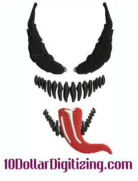 Venom-Face-Embroidery-Design