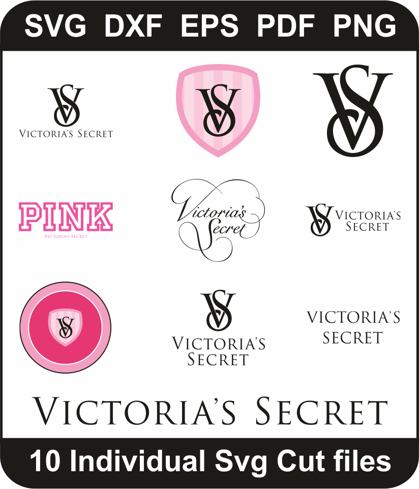 Victorias-Secret-Svg-Bundle,-Victorias-Secret-Logo-Png-Pack,-Brand-Logo-Svg-Cut-File-For-Cricut-Silhouette-Printable-Files