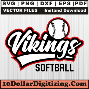 Vikings-Softball-Svg-Wall-art-Prints,-Vikings-Softball-Png-Vector,-Softball-Svg-Cut-File-For-Cricut-Silhouette-Printable-Files