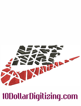 Vintage Nike Logo Embroidery Design Nike Swoosh Logo Embroidery DST File Nike Logo PES File