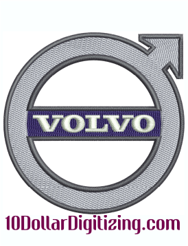 Volvo Logo Embroidery Design  Volvo Car Logo Embroidery Patterns