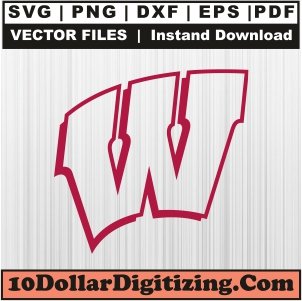 W-Wisconsin-Badgers-Svg,-Football-Team-Png-Vector,-Sports-Svg-Cut-File-For-Cricut-Silhouette-Printable-Files