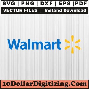 Walmart-Letter-Logo-Svg,-Brand-Logo-Png-Vector,-Walmart-Svg-Cut-File-For-Cricut-Silhouette-Printable-Files