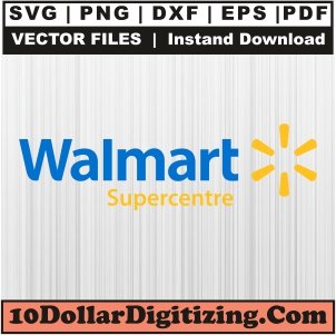Walmart-Supercenter-Logo-Png,-Brand-Logo-Vector,-Walmart-Svg-Cut-File-For-Cricut-Silhouette-Printable-Files