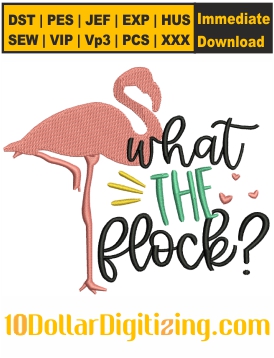 What-The-Flock-Summer-Logo-Embroidery-Design