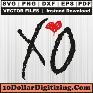 Xo-Vector,-Xo-Weeknd-Png,-The-Weeknd-Xo-Svg-Cut-File-For-Cricut-Silhouette-Printable-Files