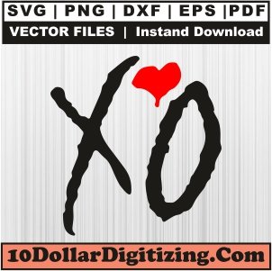 Xo-Logo-Png-Transparent,-The-Weeknd-Xo-Vector,-Xo-Weeknd-Svg-Cut-File-For-Cricut-Silhouette-Printable-Files