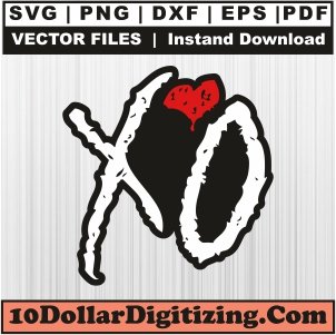 Xo-Png-High-Resolution,-Weeknd-Xo-Vector,-The-Weeknd-Xo-Svg-Cut-File-For-Cricut-Silhouette-Printable-Files