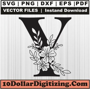 Floral-Letter-Y-Svg,-Alphabet-Png-Vector,-Flower-Font-Svg-Cut-File-For-Cricut-Silhouette-Printable-Files