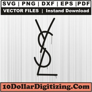 Ysl-Letter-Dripping-Svg,-Yves-Saint-Laurent-Png-Vector,-Brand-Logo-Svg-Cut-File-For-Cricut-Silhouette-Printable-Files