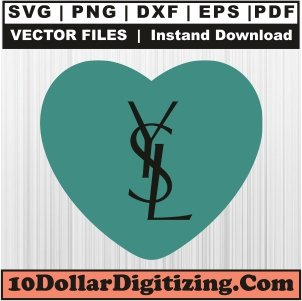 Ysl-Heart-Logo-Svg,-Yves-Saint-Laurent-Png-Vector,-Brand-Svg-Cut-File-For-Cricut-Silhouette-Printable-Files