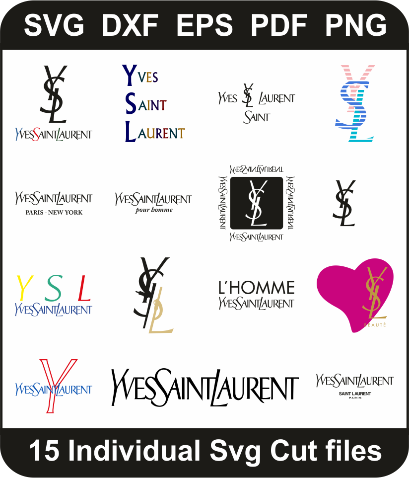 Yves-Saint-Laurent-Logo-Svg-Bundle,-Ysl-Logo-Png-Pack,-Brand-Logo-Svg-Cut-File-For-Cricut-Silhouette-Printable-Files