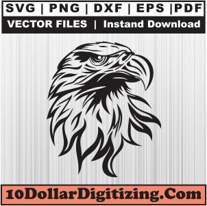 Bald-Eagle-Svg,-American-Eagle-Png-Vector,-Eagle-Head-Svg-Cut-File-For-Cricut-Silhouette-Printable-Files