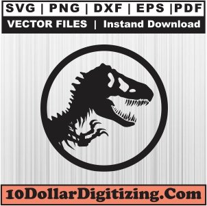 Jurassic-Park-Rex-Logo-Svg,-Jurassic-Park-Dinosaur-Png-Vector,-Jurassic-Park-Svg-Cut-File-For-Cricut-Silhouette-Printable-Files