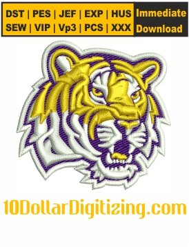 LSU-Tigers-Embroidery-Design,-NCAA-Embroidery-Pattern,-College-Sports-Embroidery-File,-LSU-Tigers-Football-Logo-Embroidery-Files-Instant-Download