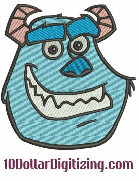 Sully-Monster-Face-Embroidery-Design