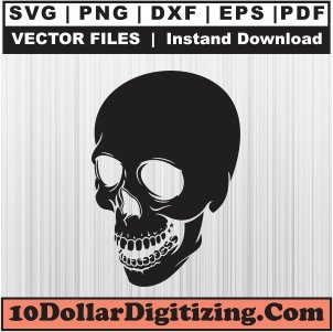 Death-Skull-Vector,-Skull-Head-Png,-Skull-Svg-Cut-File-For-Cricut-Silhouette-Printable-Files