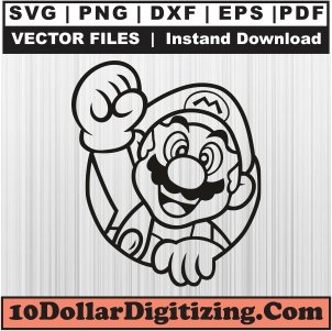 Super-Mario-Png,-Mario-Head-Png-Vector,-Mario-Svg-Cut-File-For-Cricut-Silhouette-Printable-Files