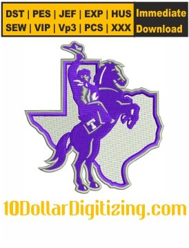 Tarleton-Texans-Logo-Embroidery-Design,-Football-Team-Embroidery-File,-NCAA-Embroidery-Pattern,-College-Sports-Team-Logo-Embroidery-Files-Instant-Download