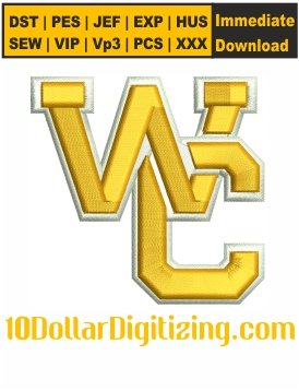 West-Covina-High-School-Embroidery-Design,-WCHS-Embroidery-Pattern,-West-Covina-Bulldogs-Embroidery-Files-Instant-Download