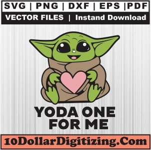 Yoda-One-for-Me-Svg,-Star-Wars-Png-Vector,-Baby-Yoda-Valentine-Heart-Svg-Cut-File-For-Cricut-Silhouette-Printable-Files