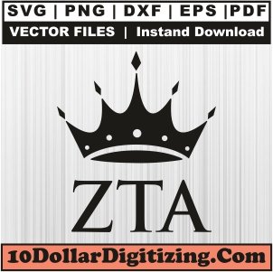 Zeta-Tau-Alpha-Crown-Png-High-Resolution,-Fraternity-Vector,-Zeta-Tau-Alpha-Svg-Cut-File-For-Cricut-Silhouette-Printable-Files