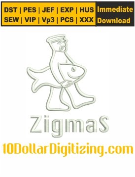 Zigmas-Logo-Embroidery-Design,-Brand-Embroidery-Pattern,-Zigmas-Embroidery-Files-Instant-Download